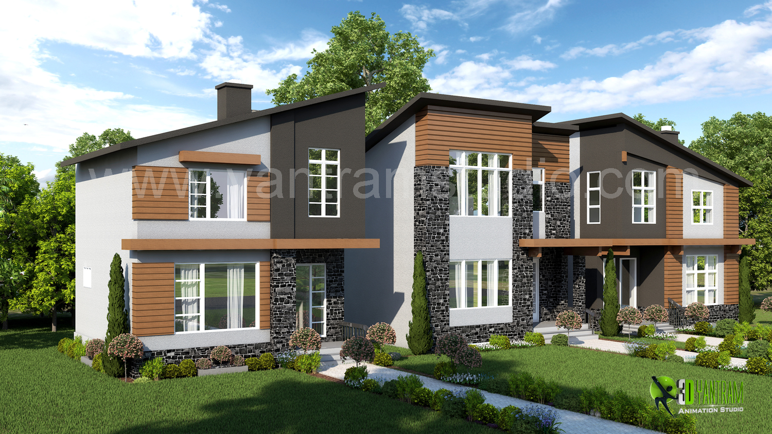 三维住宅渲染设计 | 2016 年建于美国的现代公寓-12