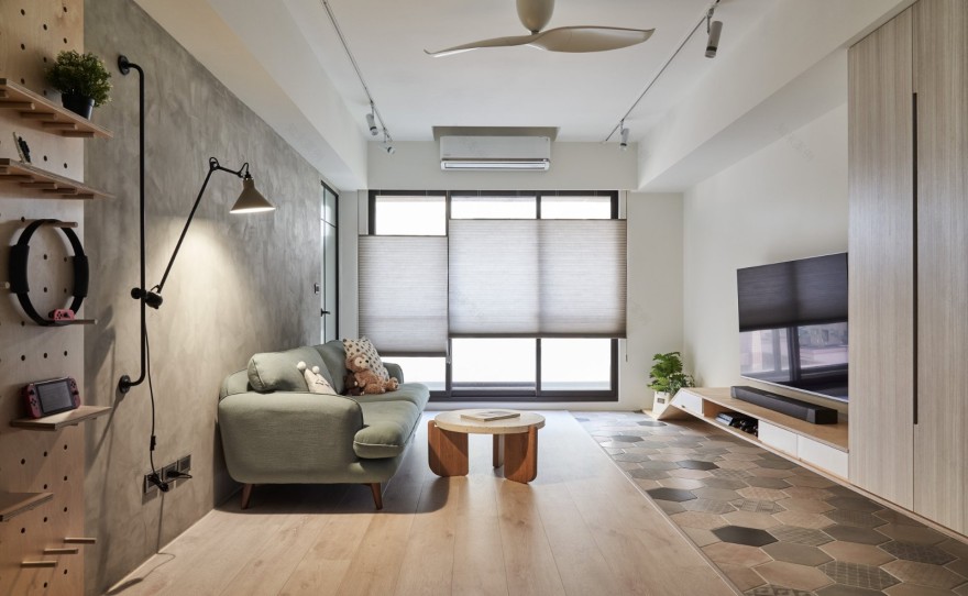 乐创空间设计 | 原木色浅蓝打造舒适生活-0