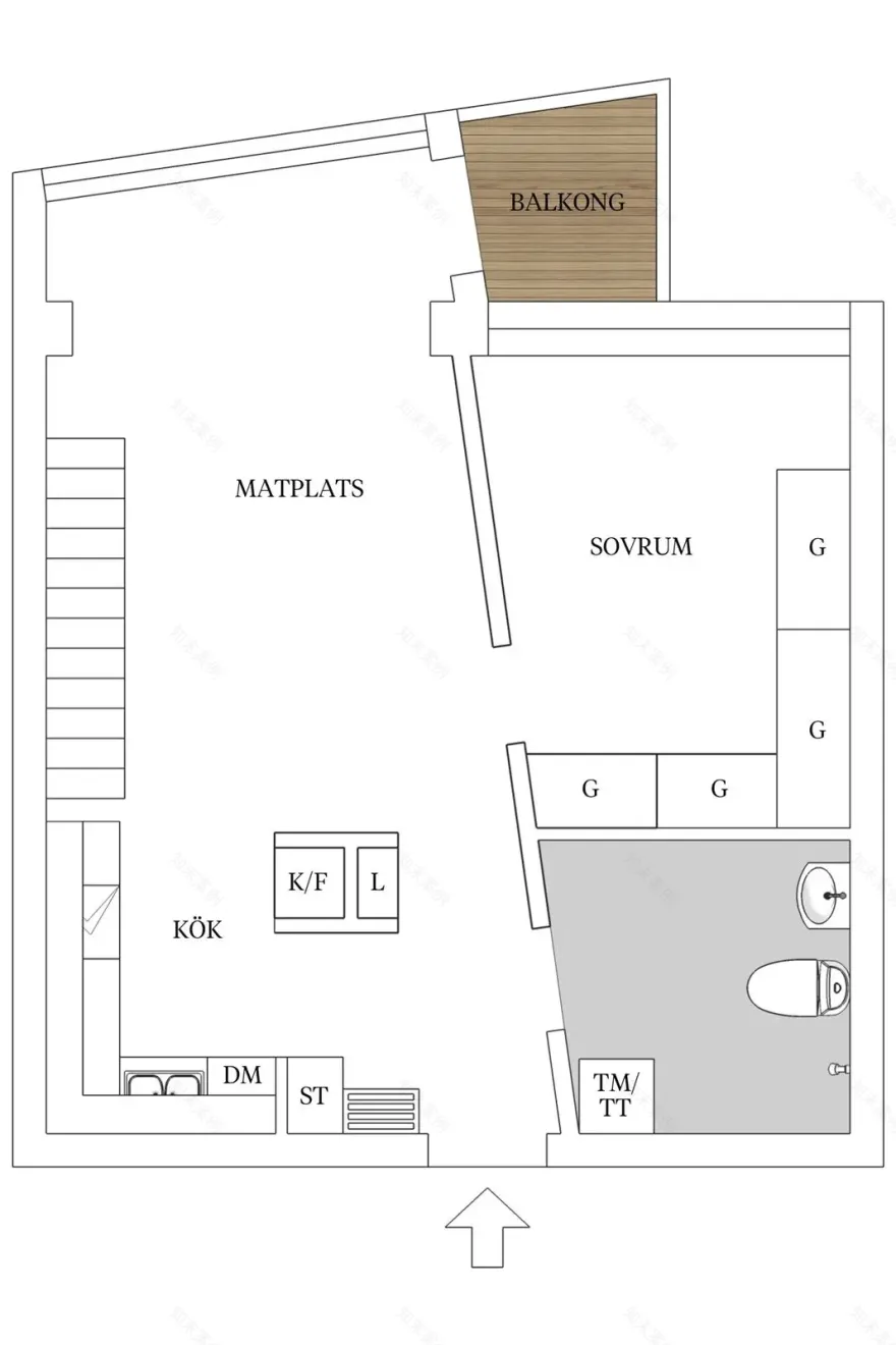 开放式蓝调 loft,现代时尚玻璃阁楼设计-20