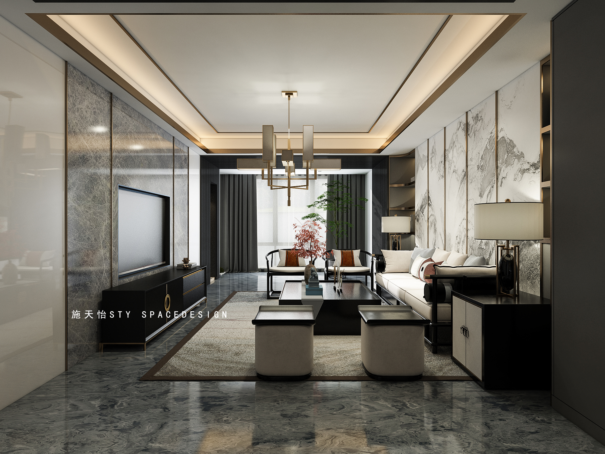 新中式轻奢,两相宜的家-12