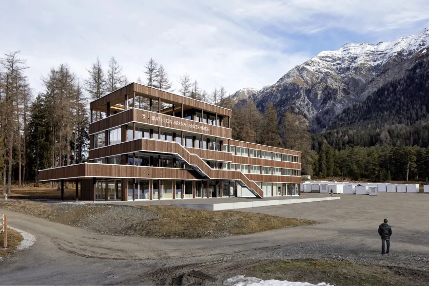 瑞士 Biathlon Arena Lenzerheide 新中心——动态北欧馆-15