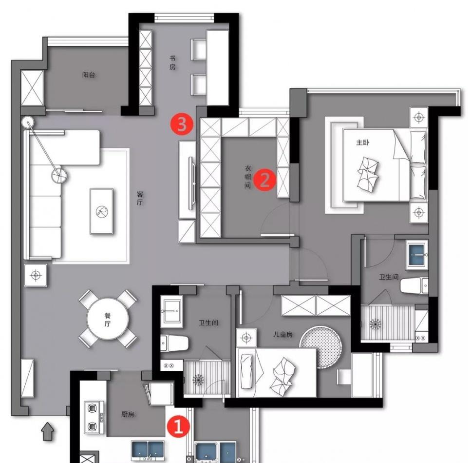 欢乐佳园装饰|EXOTIC 平凡之家的空间改造-3