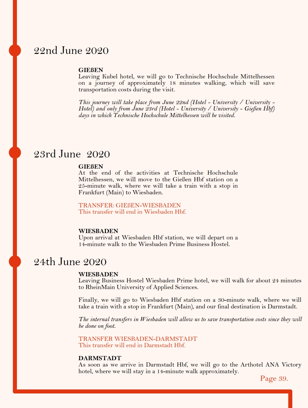 Study visit proposal with an architectural approach-14