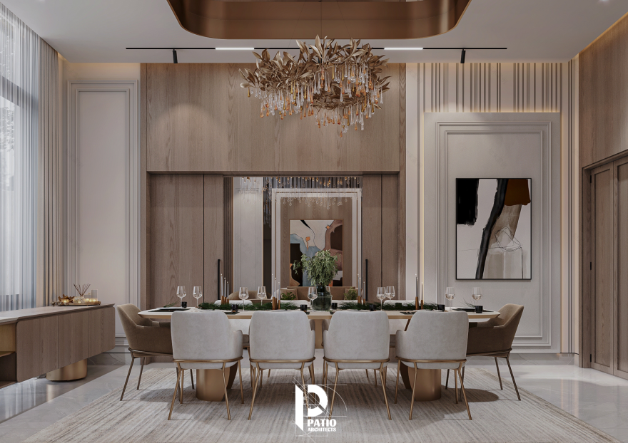 会议室与餐厅室内设计丨沙特阿拉伯利雅得丨Patio Architects L.L.C-17