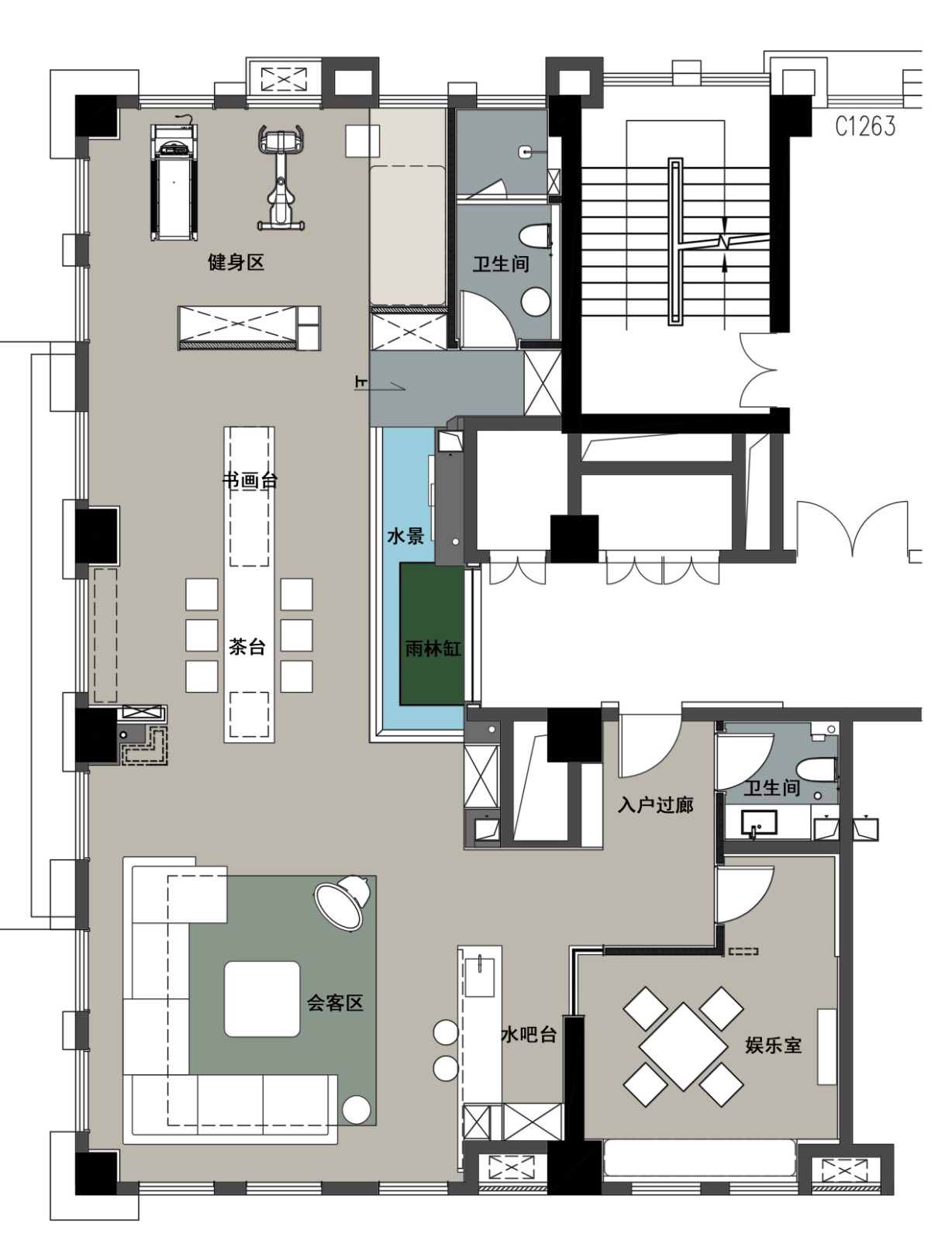 公寓自然韵律 | 观维设计光影空间的活力表现-24