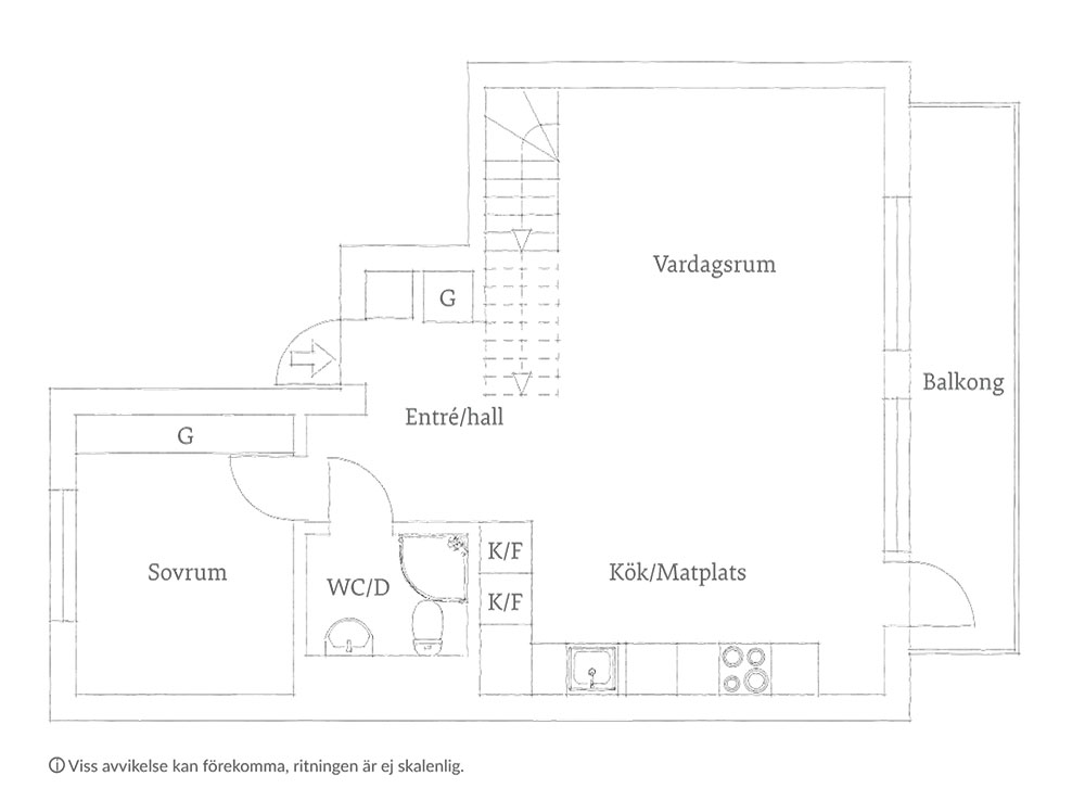 哥德堡温馨斯堪的纳维亚风格公寓-37