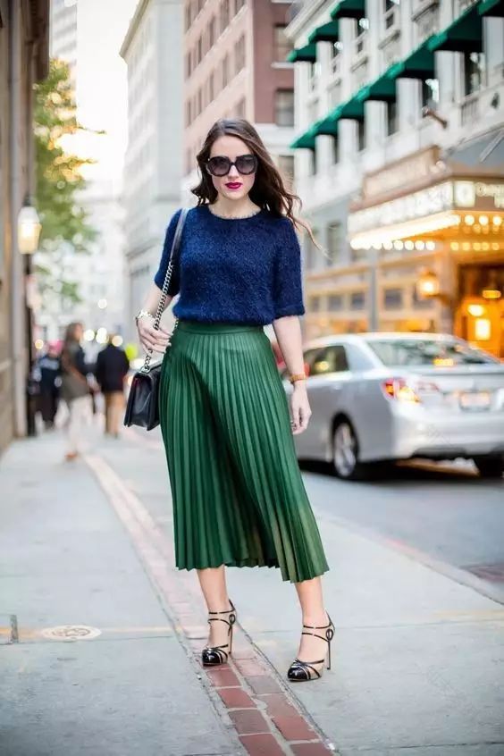 2017 流行色草木绿,这样穿让你远离路人-123