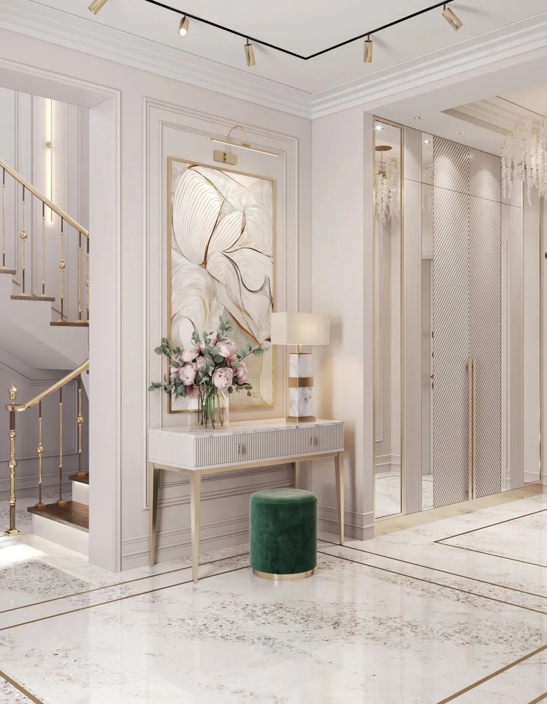 现代轻奢风的居住空间-14