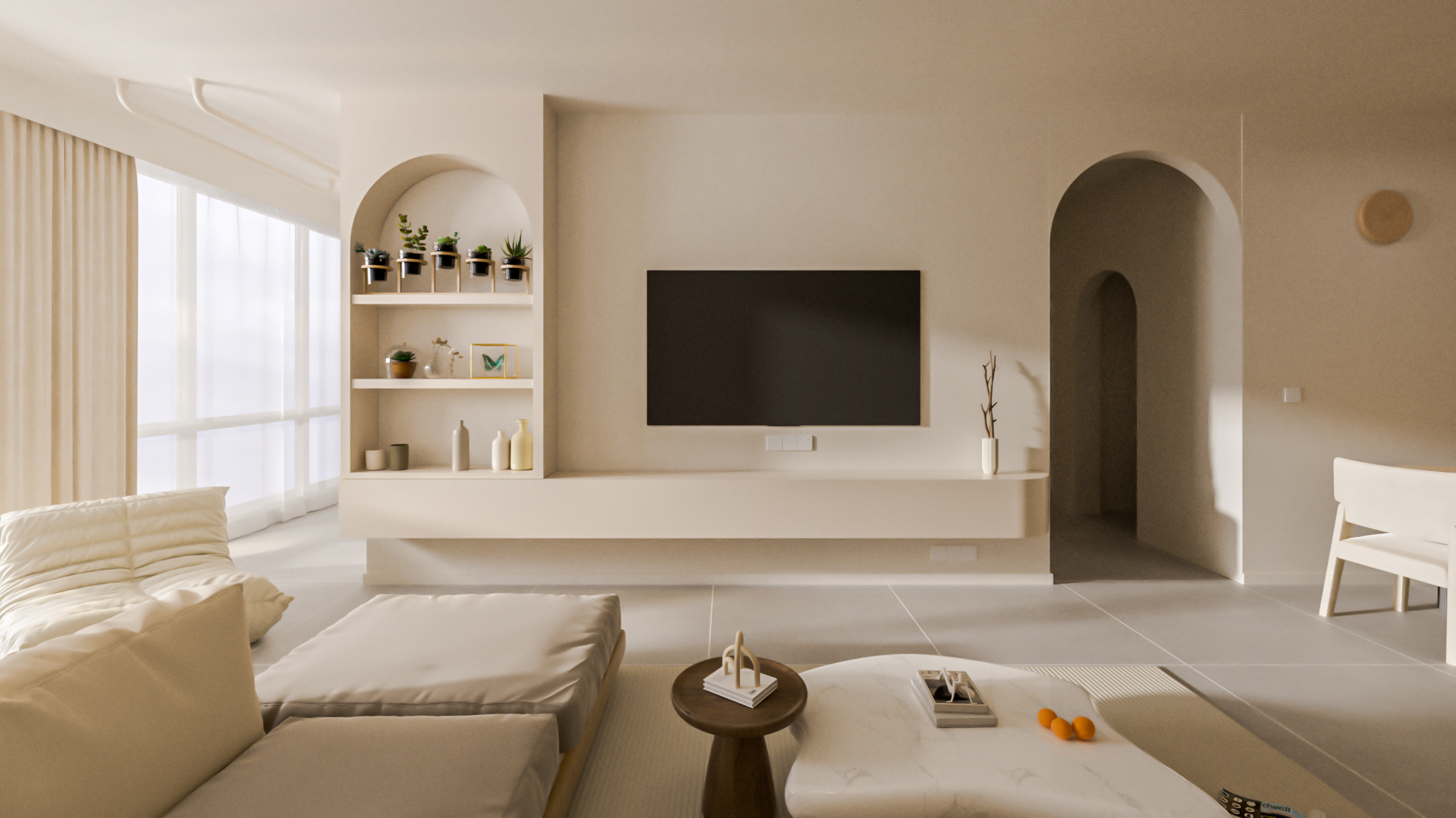 简约奶油风-家装-1