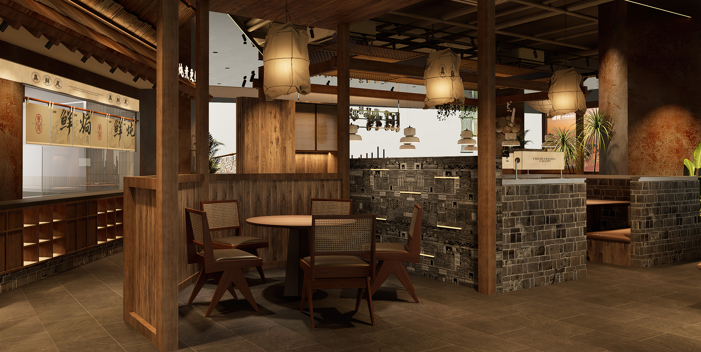 旧村·砂锅焗海鲜丨中国上海丨魔戏空间设计®  ABDdesign®-53