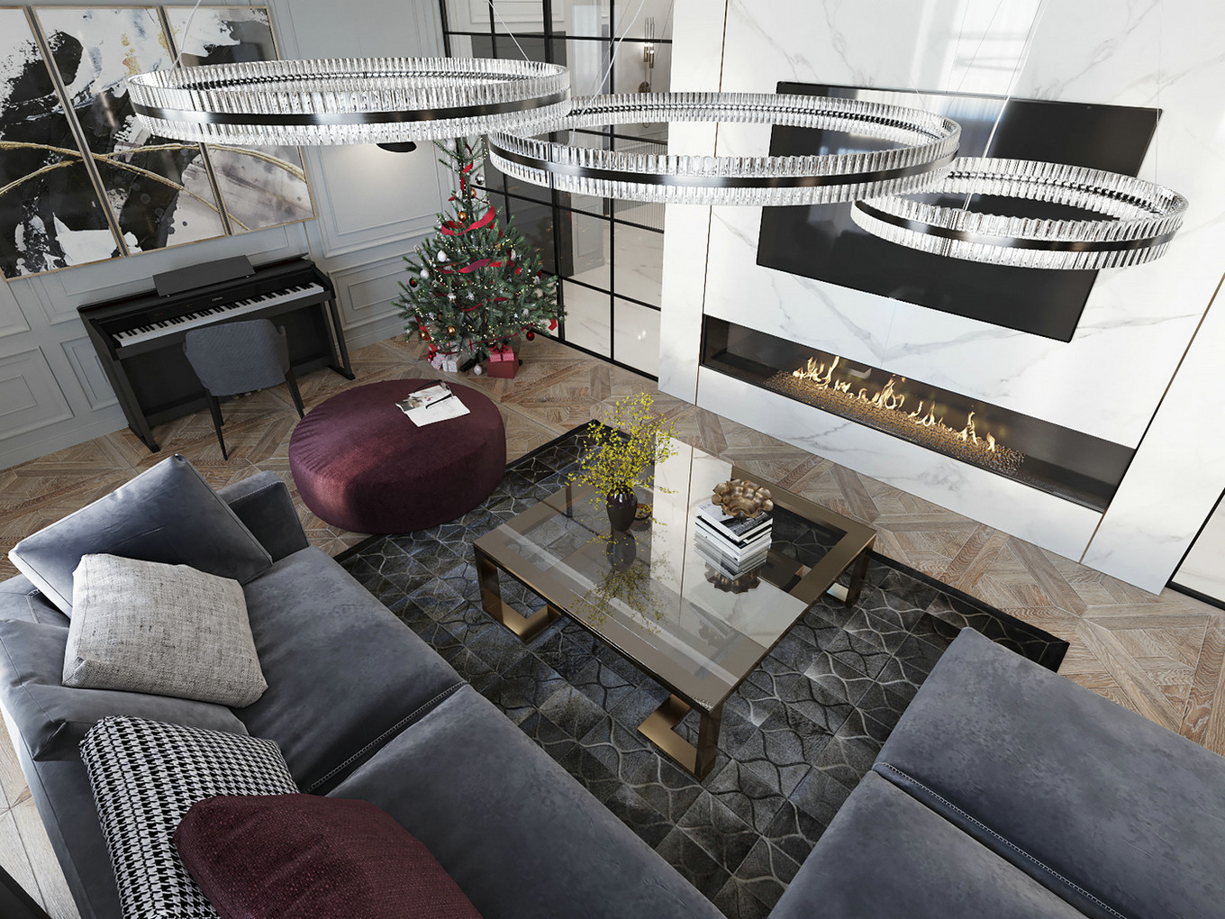 摩登现代风格设计，轻奢风潮展现极致魅力-1