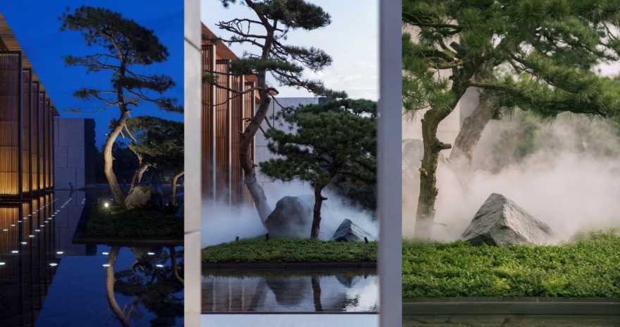 东山丝竹,华夏御府阳光售楼处改造,种地设计-16