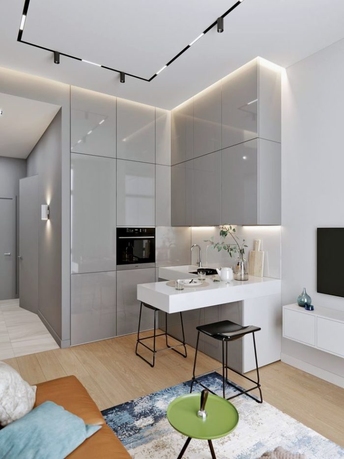 厨房与客厅一体化设计案例-195