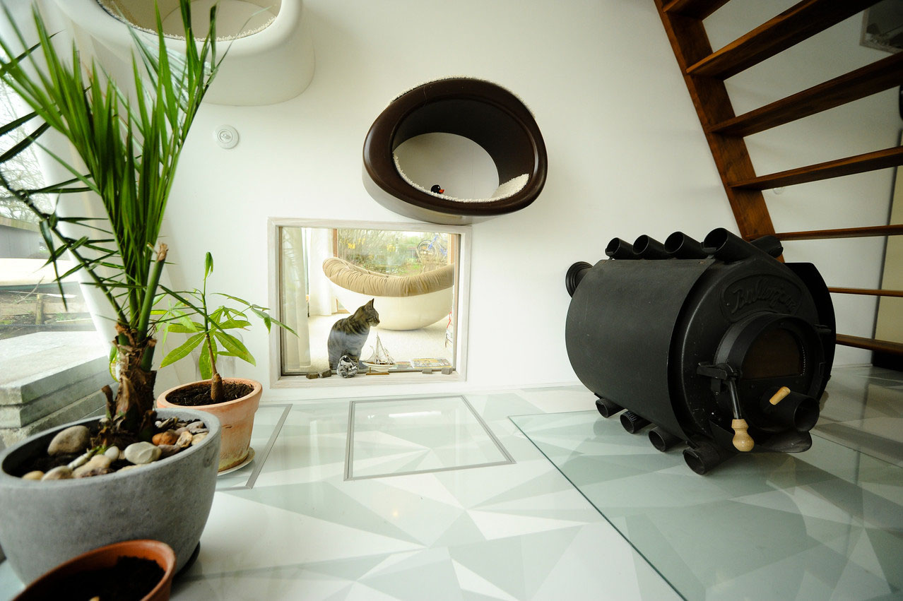 漂浮平台上的独特房屋丨德国-15