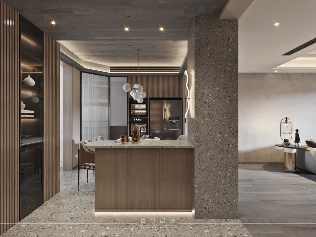 锦园新世纪平层现代简约空间设计丨青马别墅空间设计-45