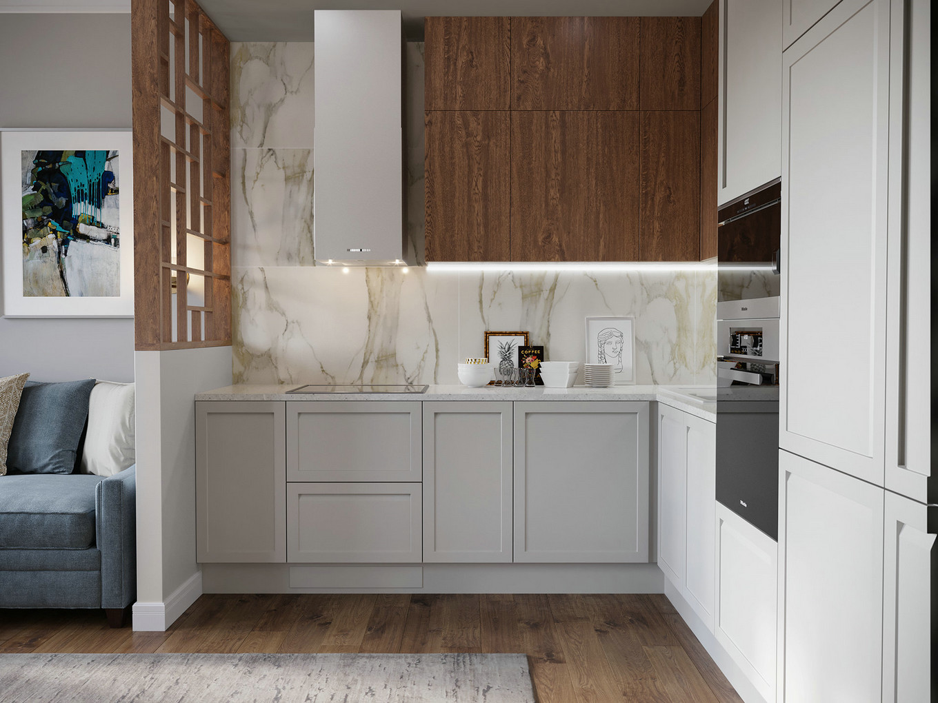 现代美式家居设计,温馨优雅的华丽融合-6