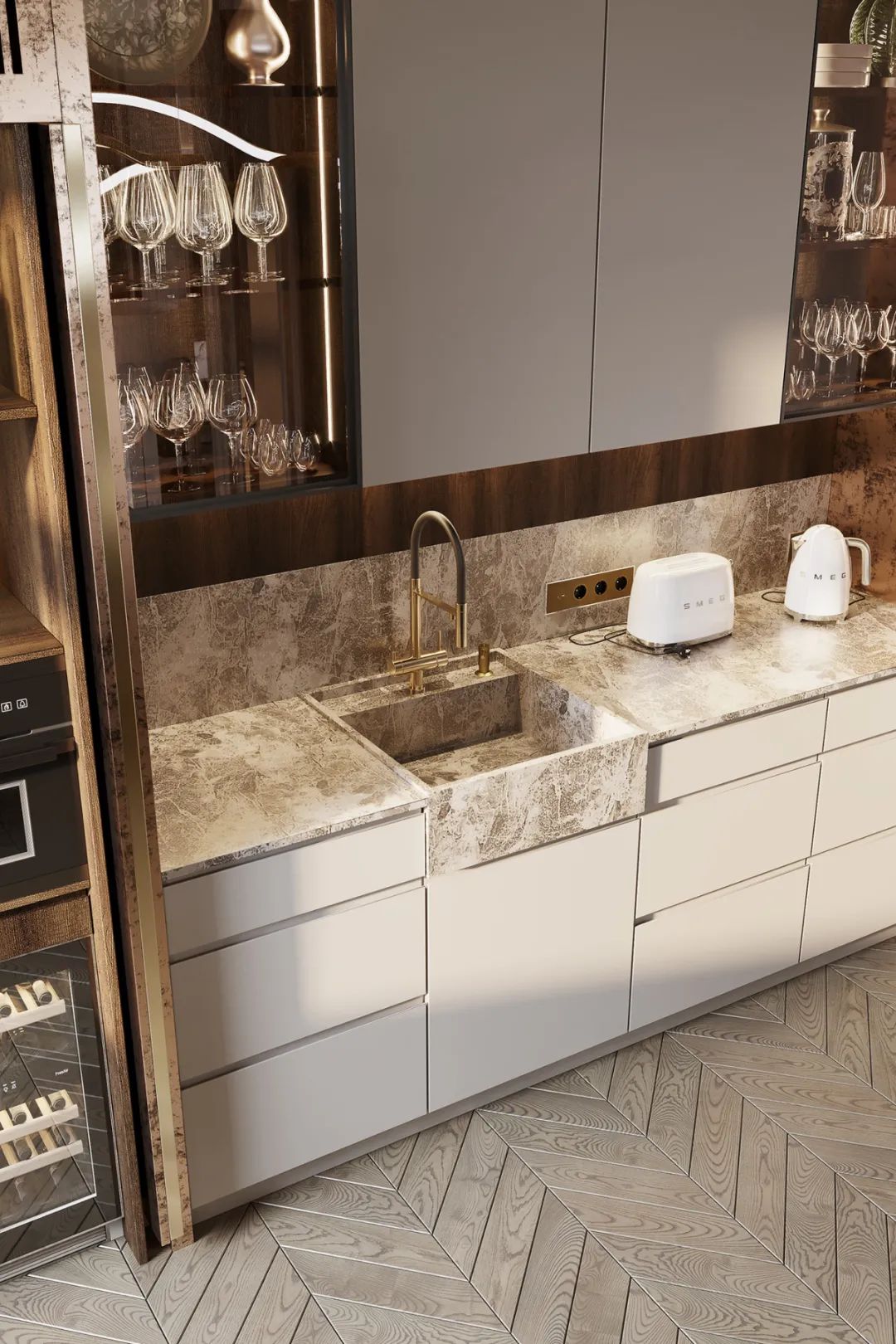 俄罗斯莫斯科 192·4㎡私人豪宅设计丨Julia Design-23