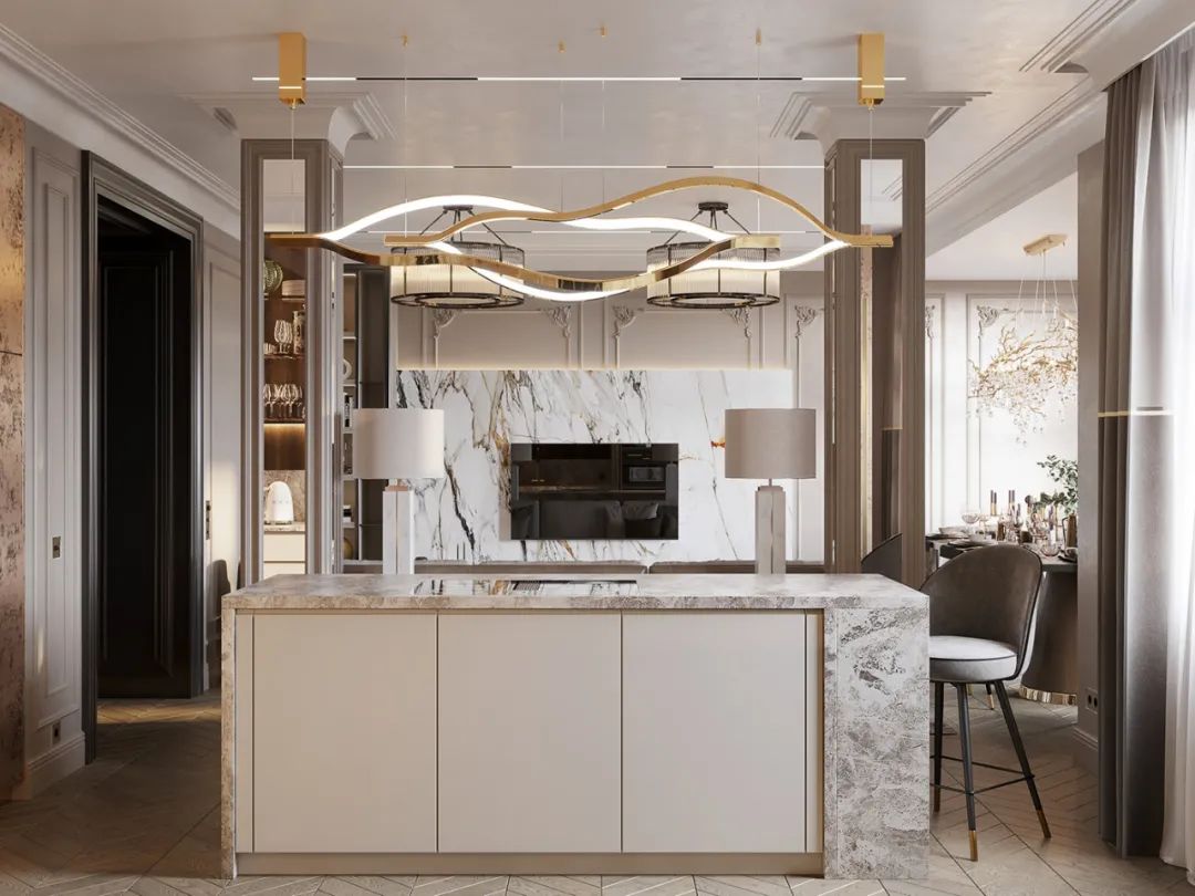 俄罗斯莫斯科 192·4㎡私人豪宅设计丨Julia Design-7