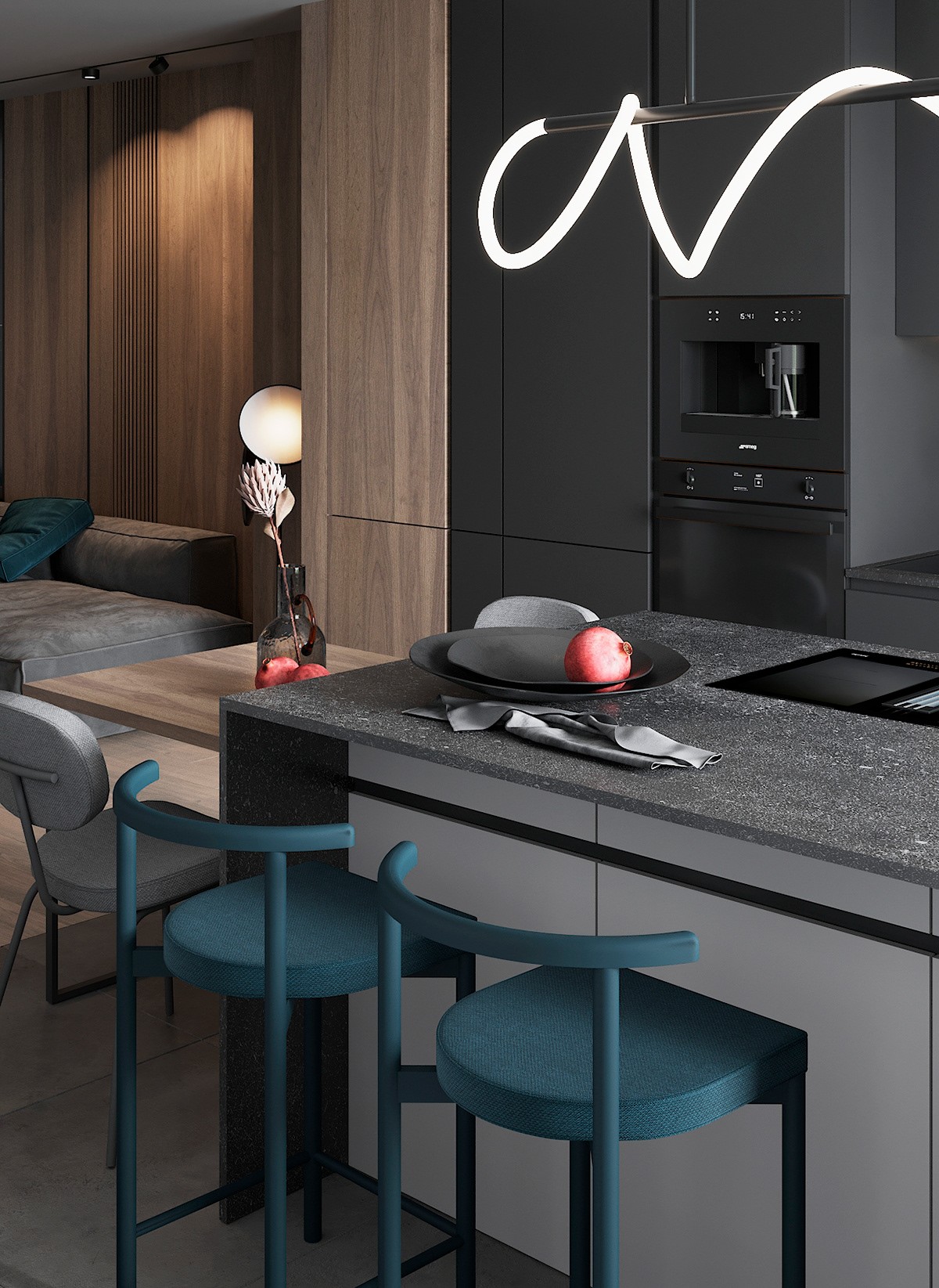 Studio | Buro2D 俄罗斯 黑色公寓-6