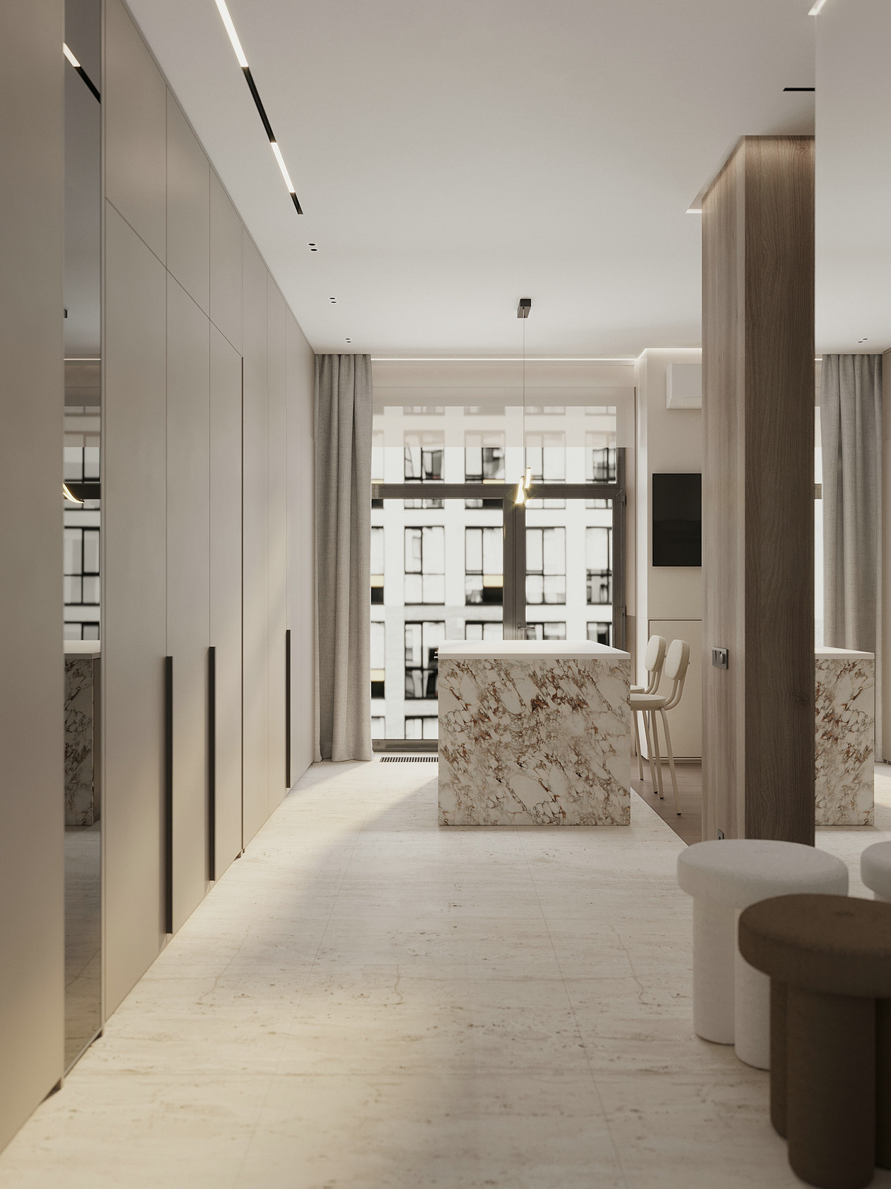 中性色系小空间公寓设计-6