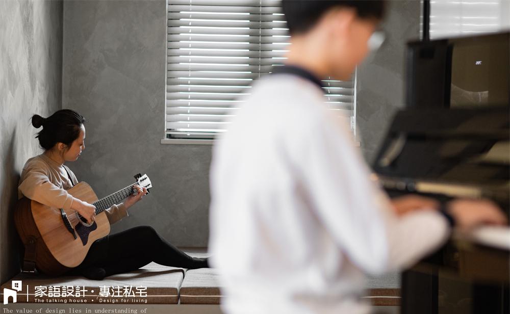 家庭电影院与音乐交流区的完美结合丨中国广州丨广州家语设计-21