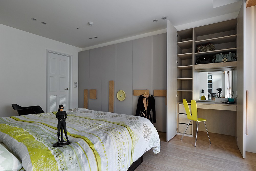带有整墙置物架的概念风公寓设计丨中国台湾丨Ganna Design Studio-14