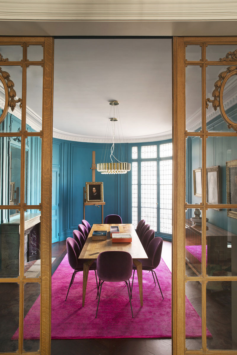 巴黎时尚混搭公寓 | 现代设计邂逅文艺复兴艺术-2