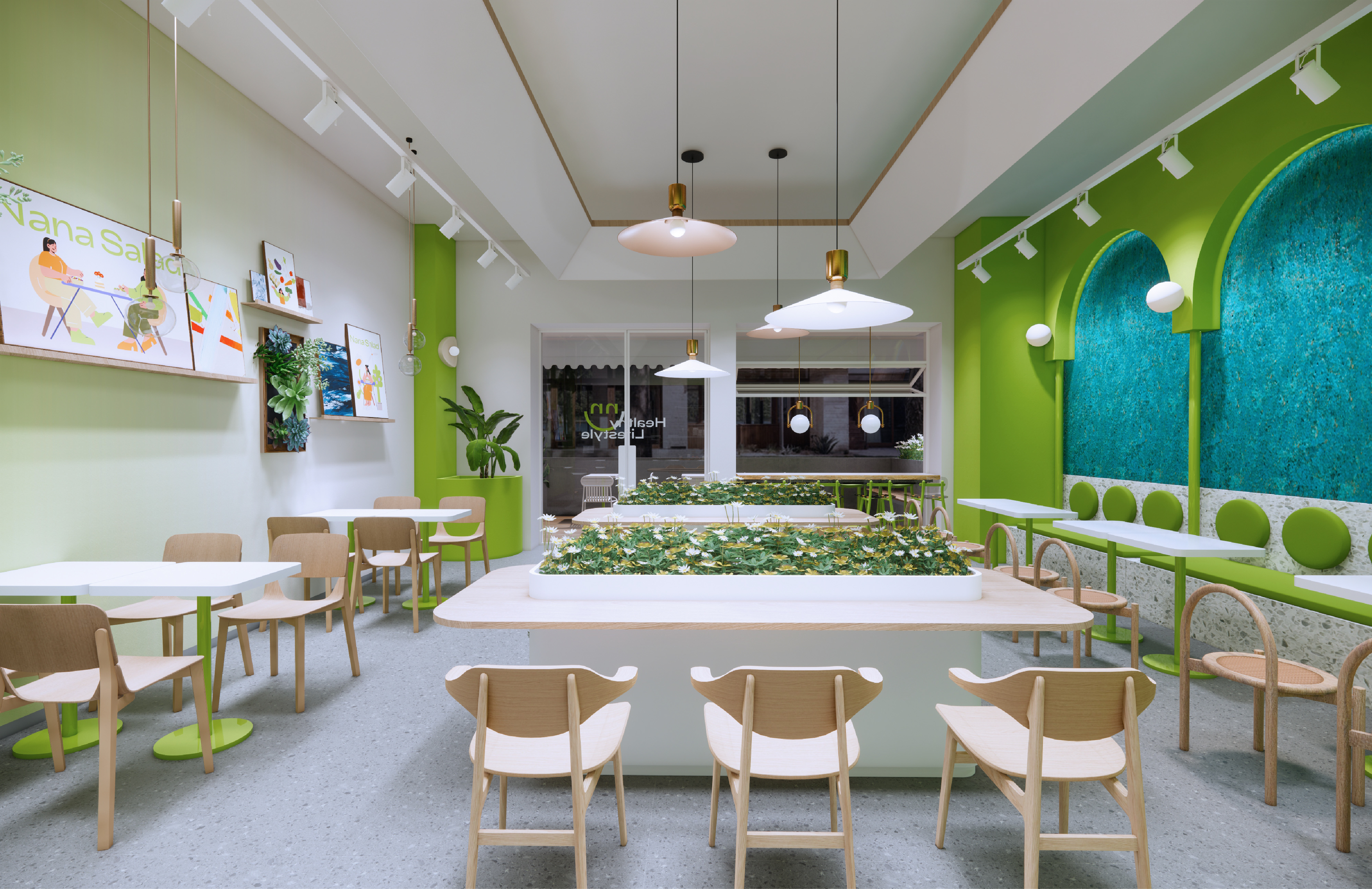 奈奈沙拉品牌形象创建及视觉空间设计-43