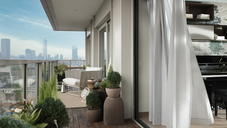 绿意盎然的大平层之家-19