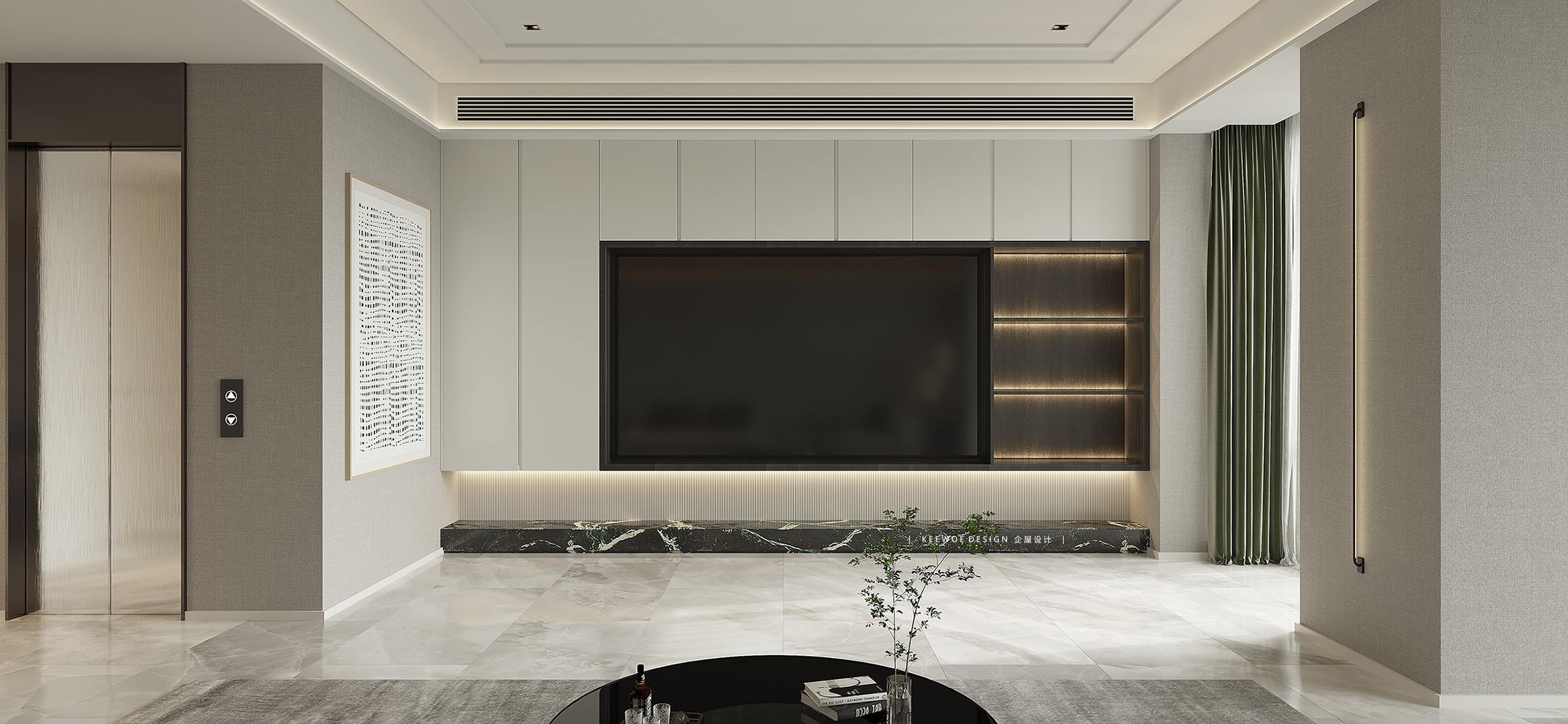 现代简约别墅设计丨企屋设计-3