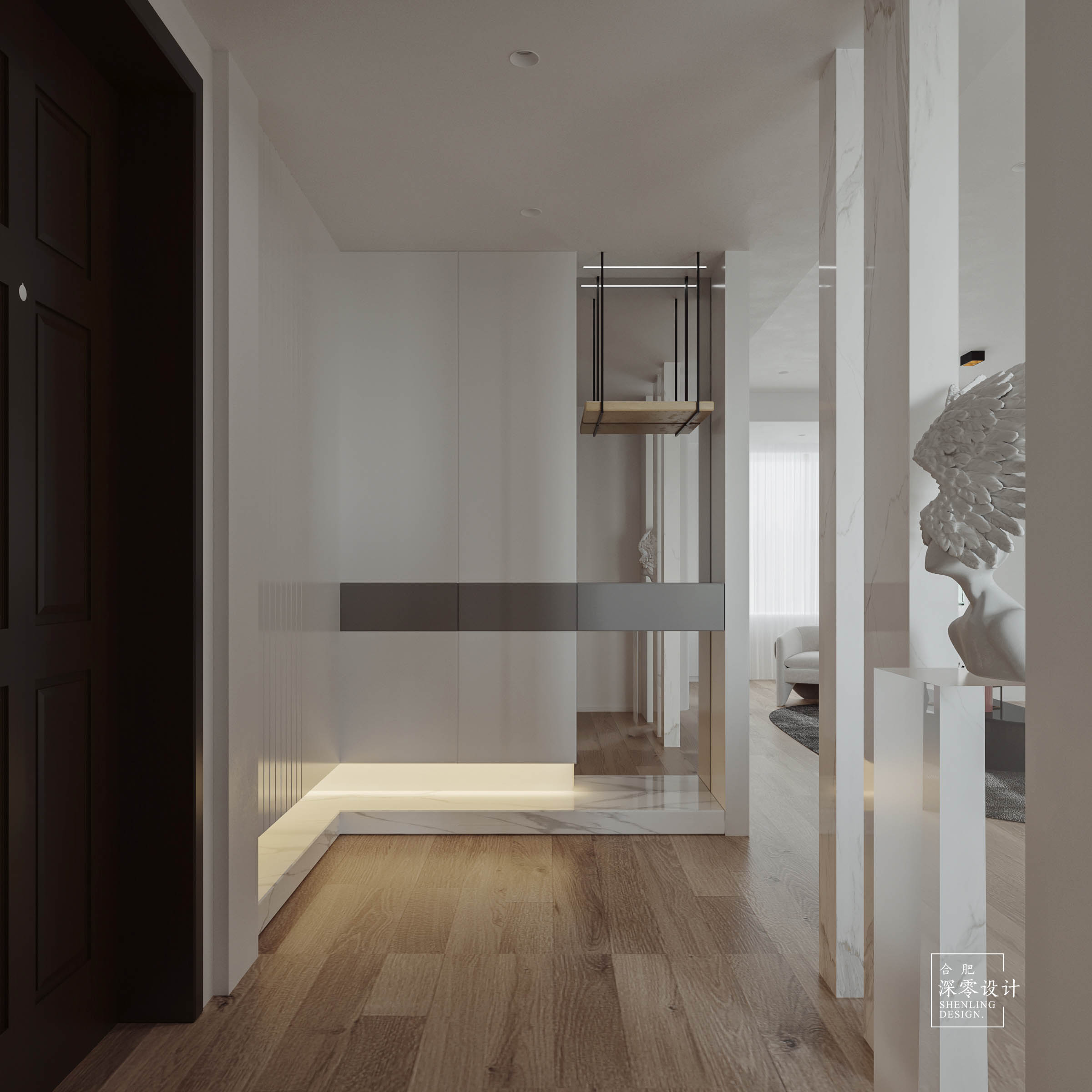 合肥深零设计新作 | 一家五口人住115㎡三室两厅，超大公共空间，太舒适了！-45