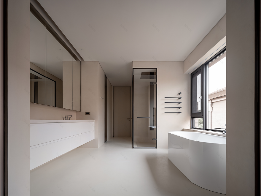 弧形楼梯与旋转楼梯的完美融合·简约别墅设计丨中国丨JSCC 极舍文化创意(上海)有限公司-45