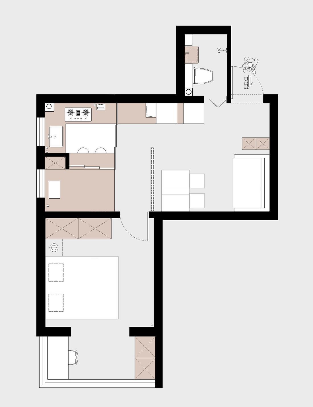 暖居 • 大学老师1又1,2居室的家丨中国海淀-9