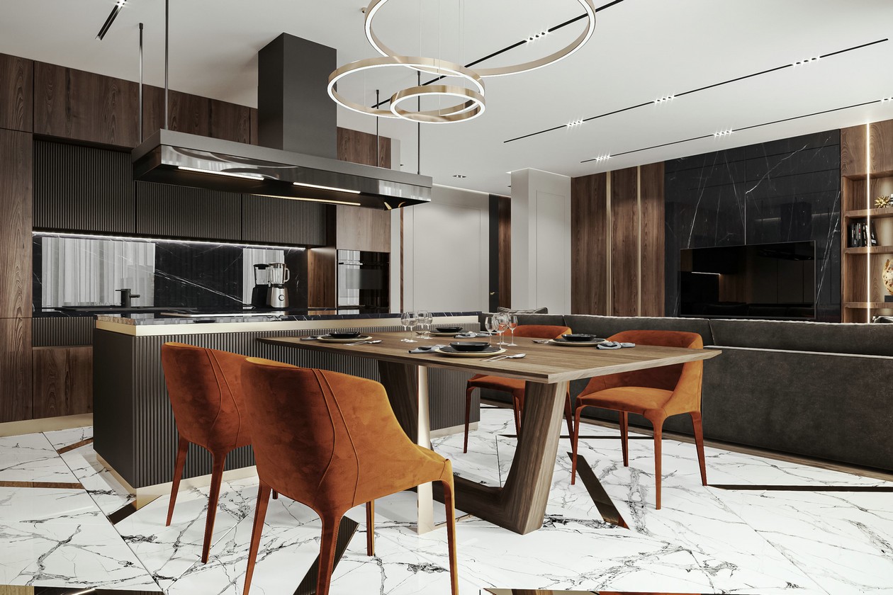 100㎡棕色系公寓 醇厚而温暖 沉稳而时尚-7