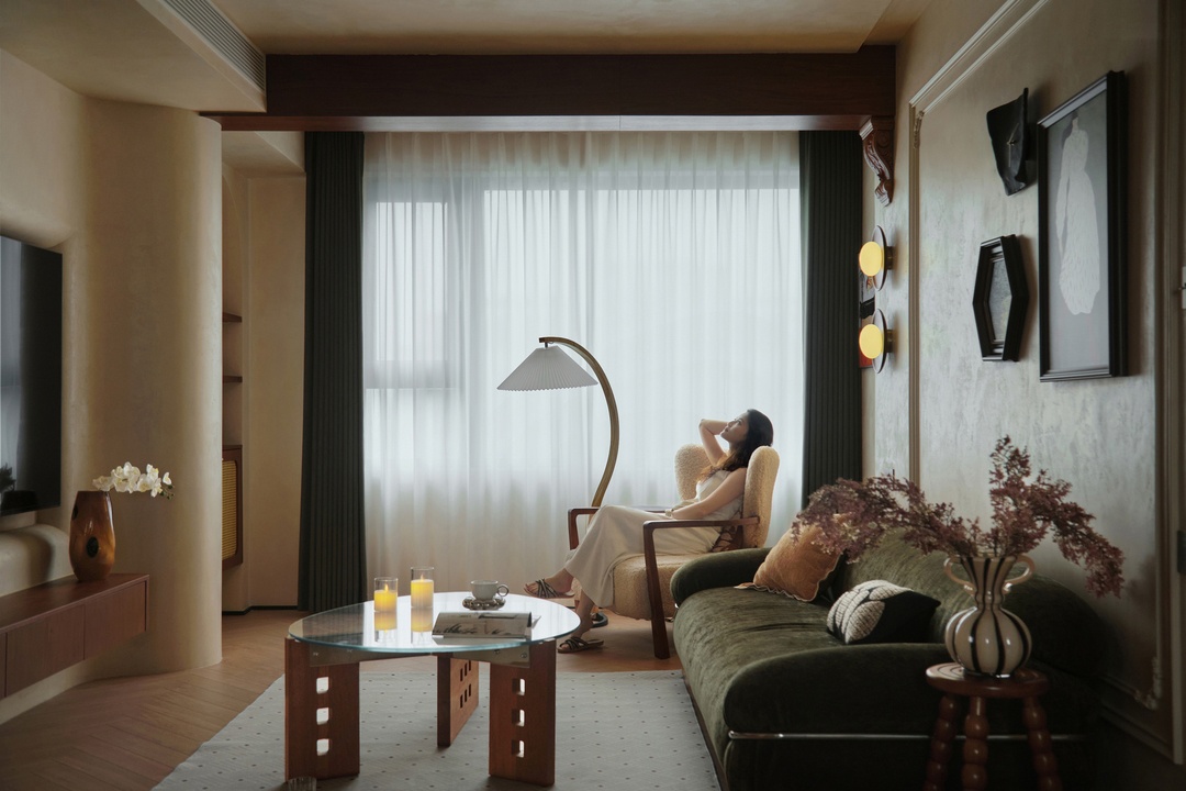 时光褶皱里的家:复古与现代的共生美学丨纵禾空间设计-11