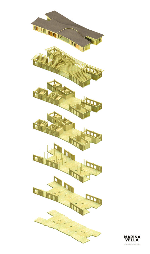 墨西哥竹构诗意栖息地丨Marina Vella Arquitectura-30