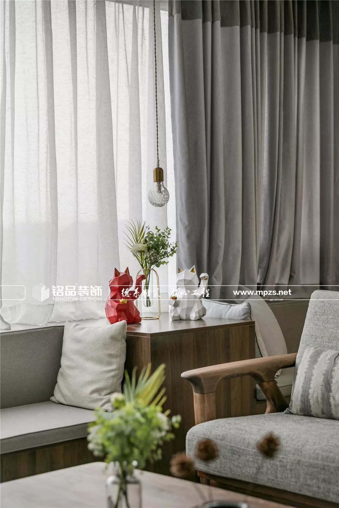 130㎡北欧原木风，都市绿意生活的哲学-28