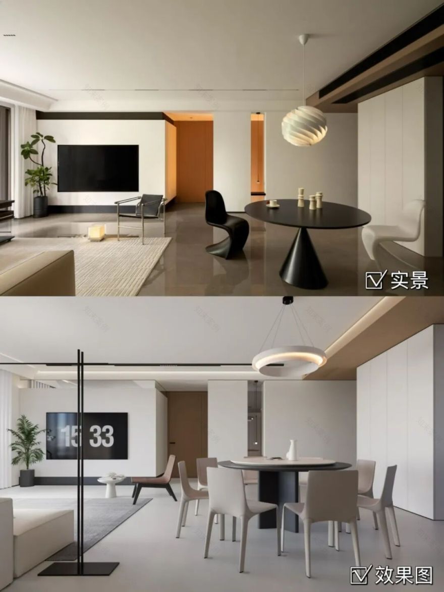 陌上新作|效果图输给实景,320㎡精装+毛坯的逆袭-23