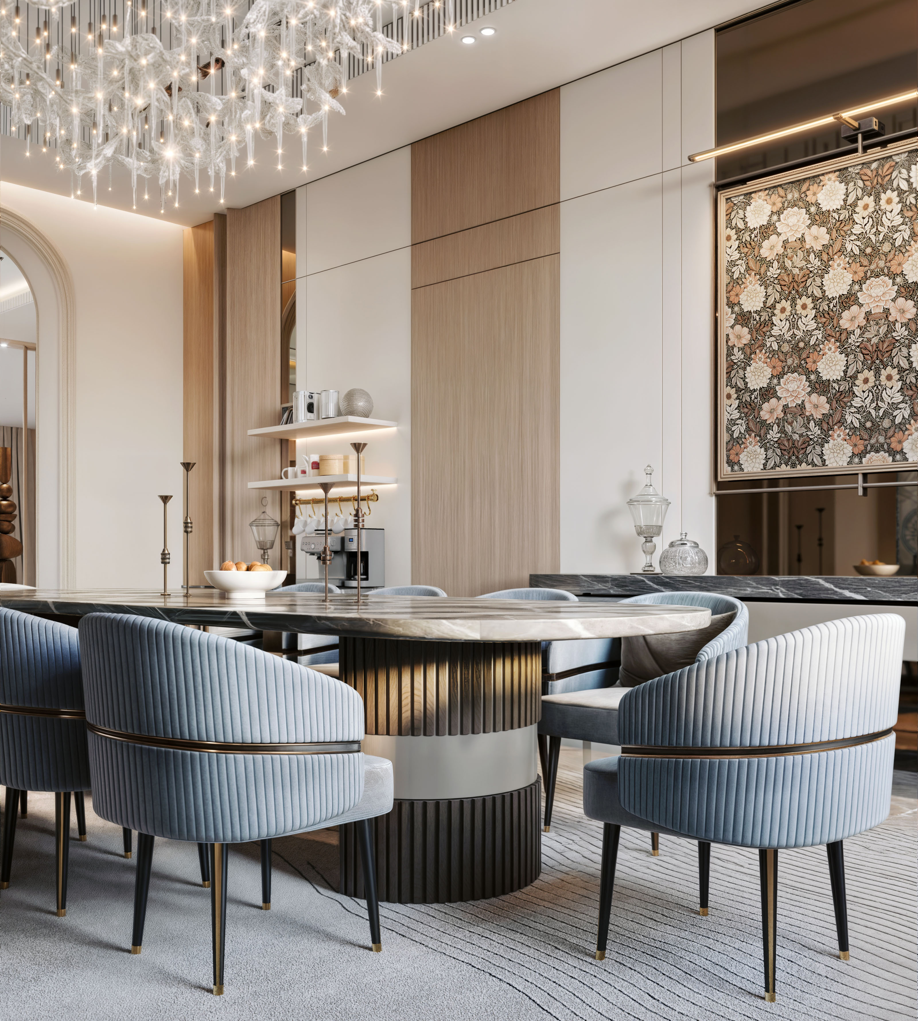 Neo classic LIVINGROOM+DINING ROOM-10