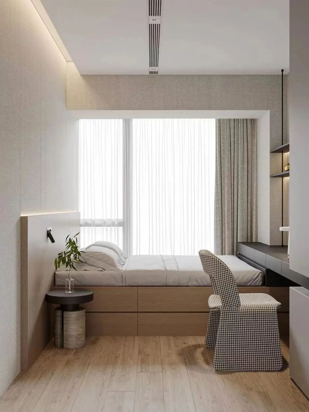 小卧室设计 · 榻榻米 VS 传统床,哪个更适合你?丨高灰别墅大宅设计-10