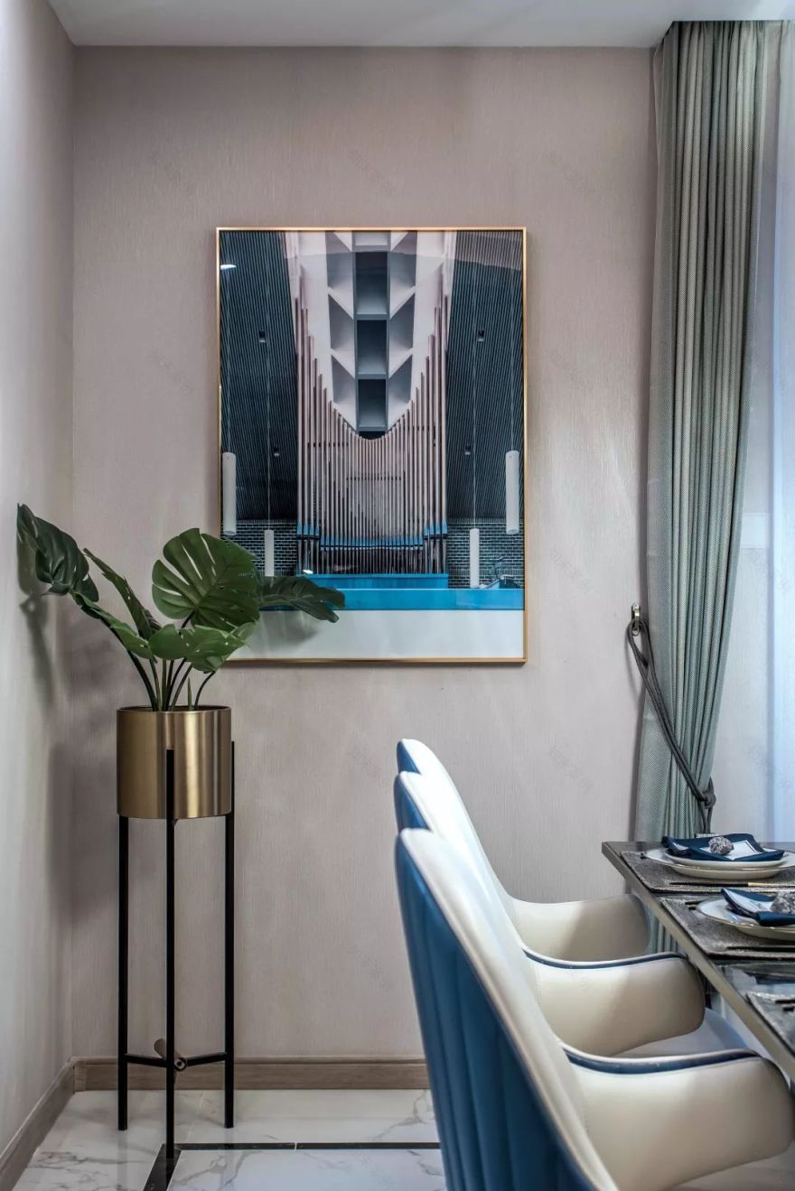 武汉江山境样板房 | 灵魂蓝调的优雅空间-23
