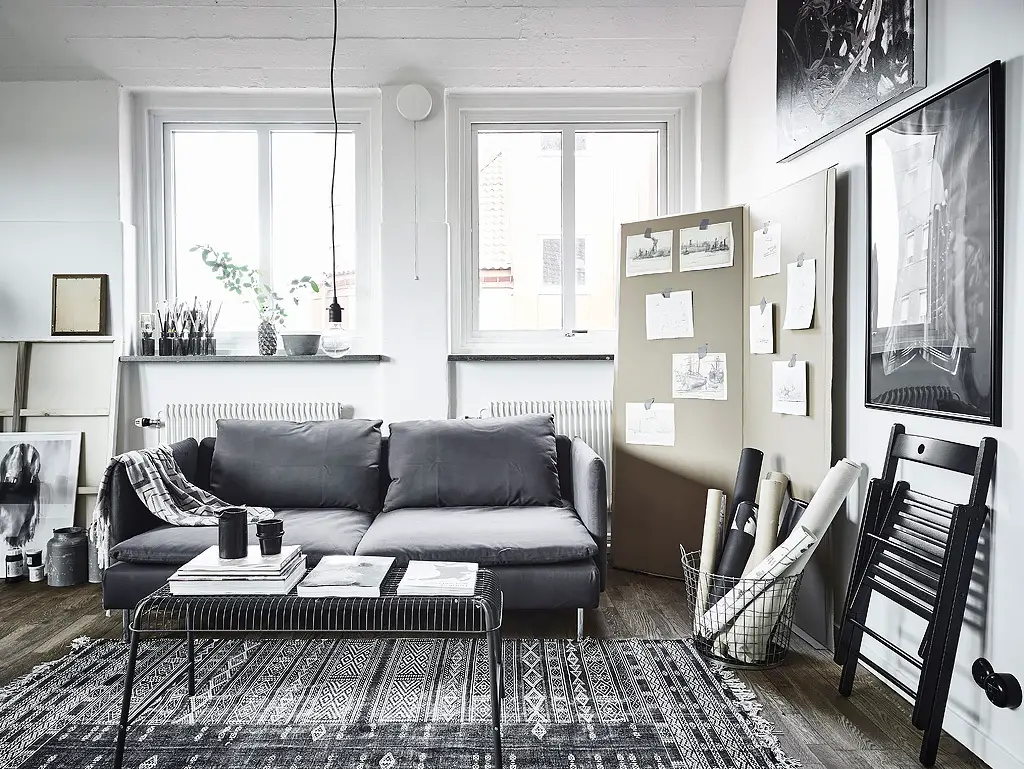 艺术家的工业风之家 | OSB 厨房底座成亮点-10