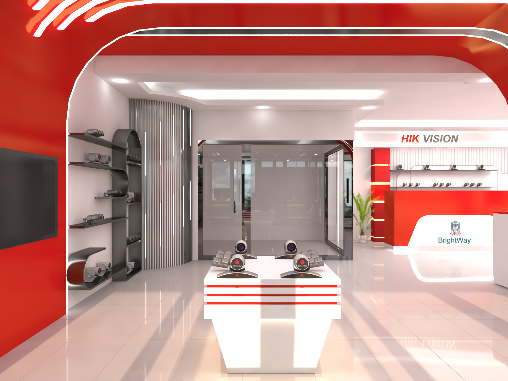 تصميم معرض كاميرات مراقبة واجهزة الكترونية ف السعودية-10