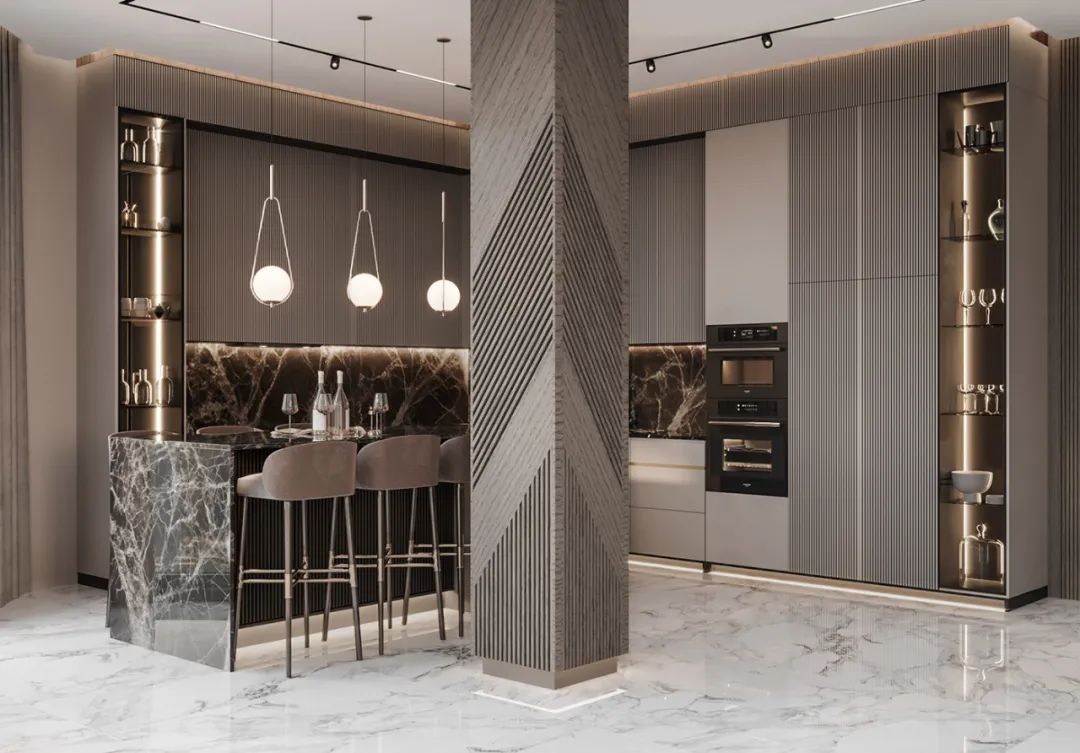 阿塞拜疆巴库现代轻奢公寓设计丨Aytan Guliyeva-8