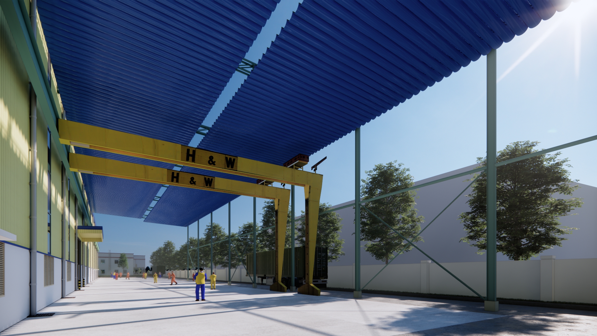 2025 0306 Nhà văn phòng làm mới Soltec + Mái che-5