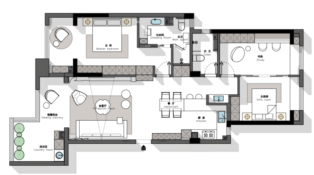 126㎡三室两厅，极简的松弛感 | 徐伟明建筑室内设计-70