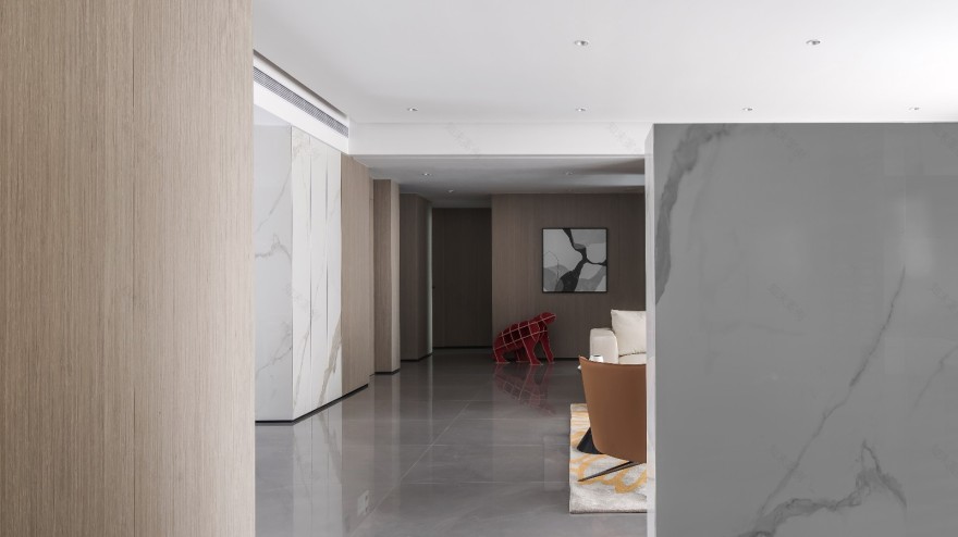 160㎡现代简约温馨住宅-12