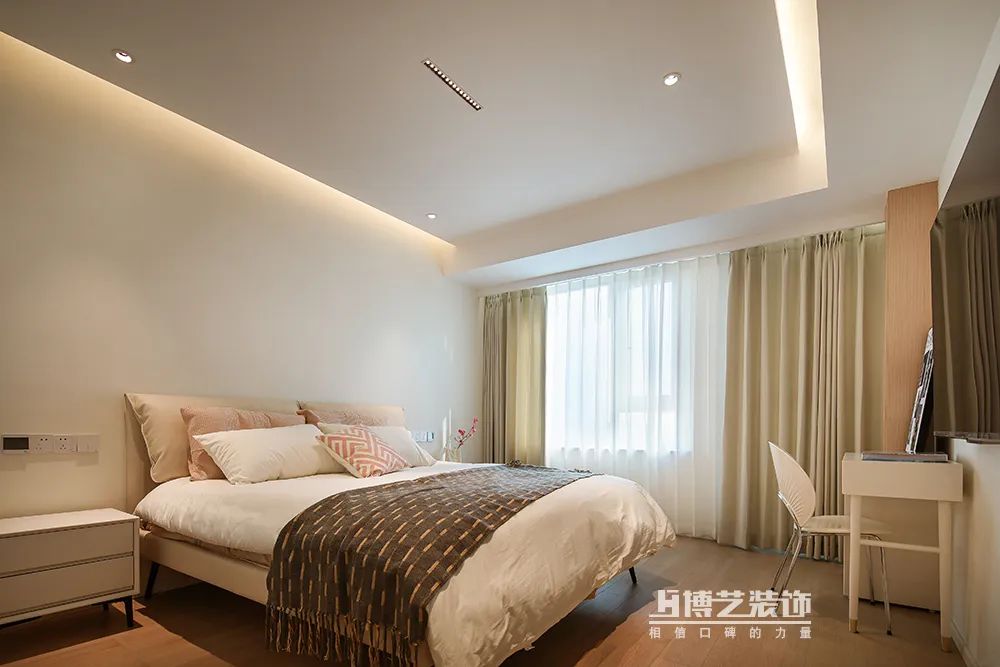 奶油风河畔名邸,春日浪漫居家空间丨博艺装饰-31