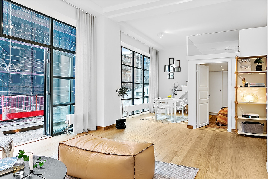 斯德哥尔摩带海港景观的纽约风格 loft丨瑞典斯德哥尔摩-7