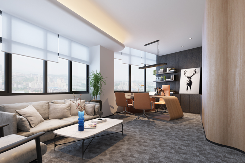 西安科技类企业办公室装修丨中国西安-5